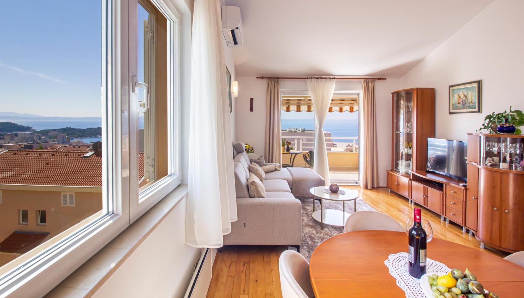 Apartment Anita With Amazing Sea View Makarska Esterno foto